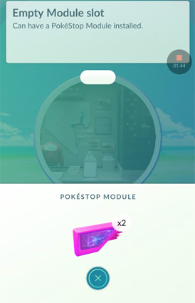 Pokemon Go Walking hacken, indem man ein Lockmodul in einen nahegelegenen Pokestop einfügt